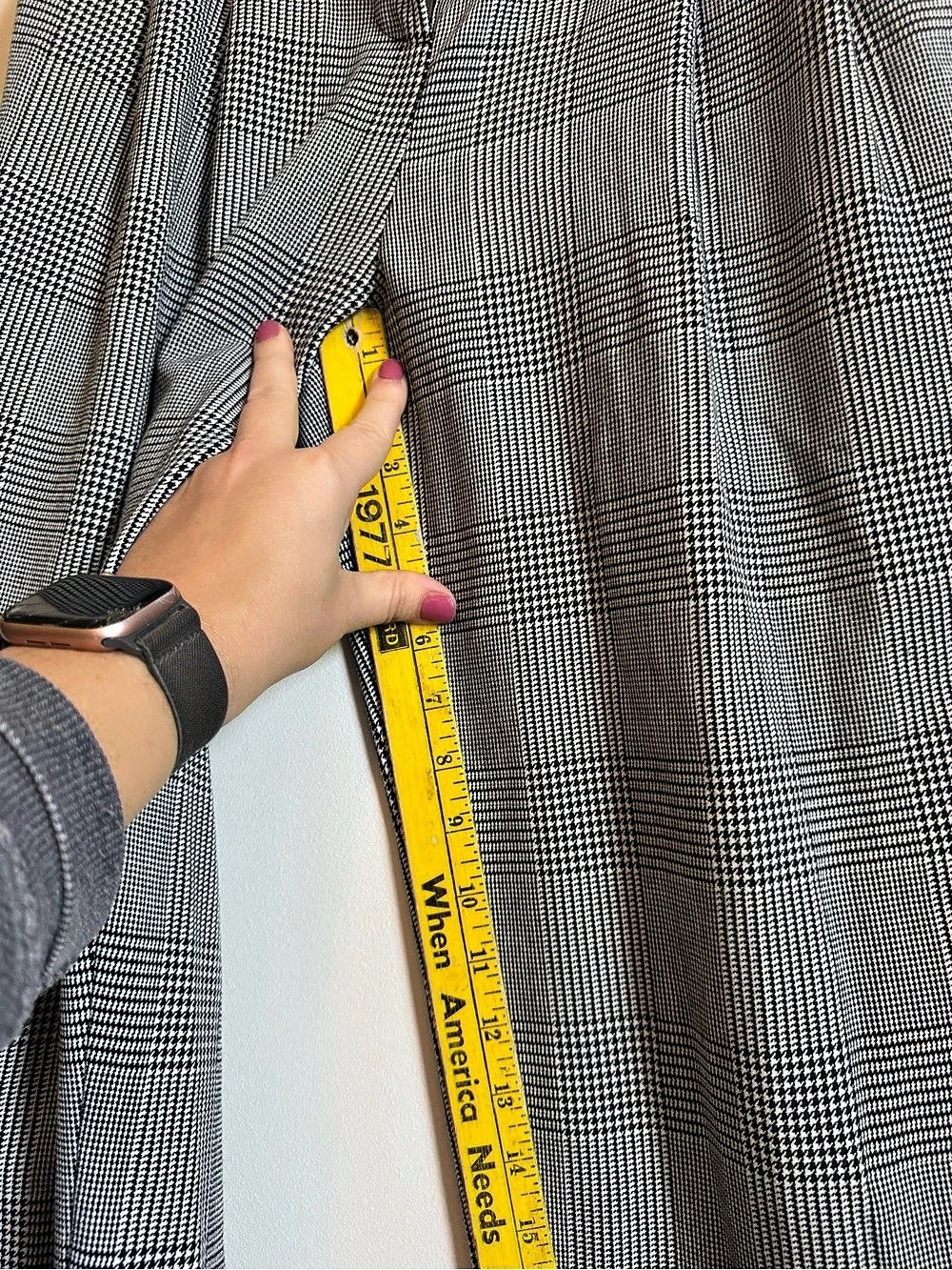 H&M Plaid Trousers in Black & White Like New 6 - Picture 12 of 15